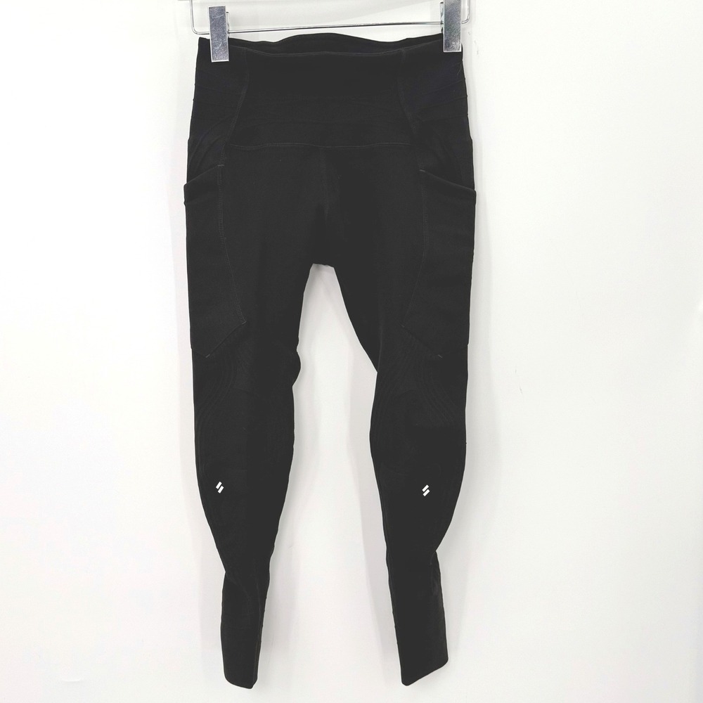 Stoko K1 Summit Support Tights Women M Black Compression Knee Brace Legging Tech